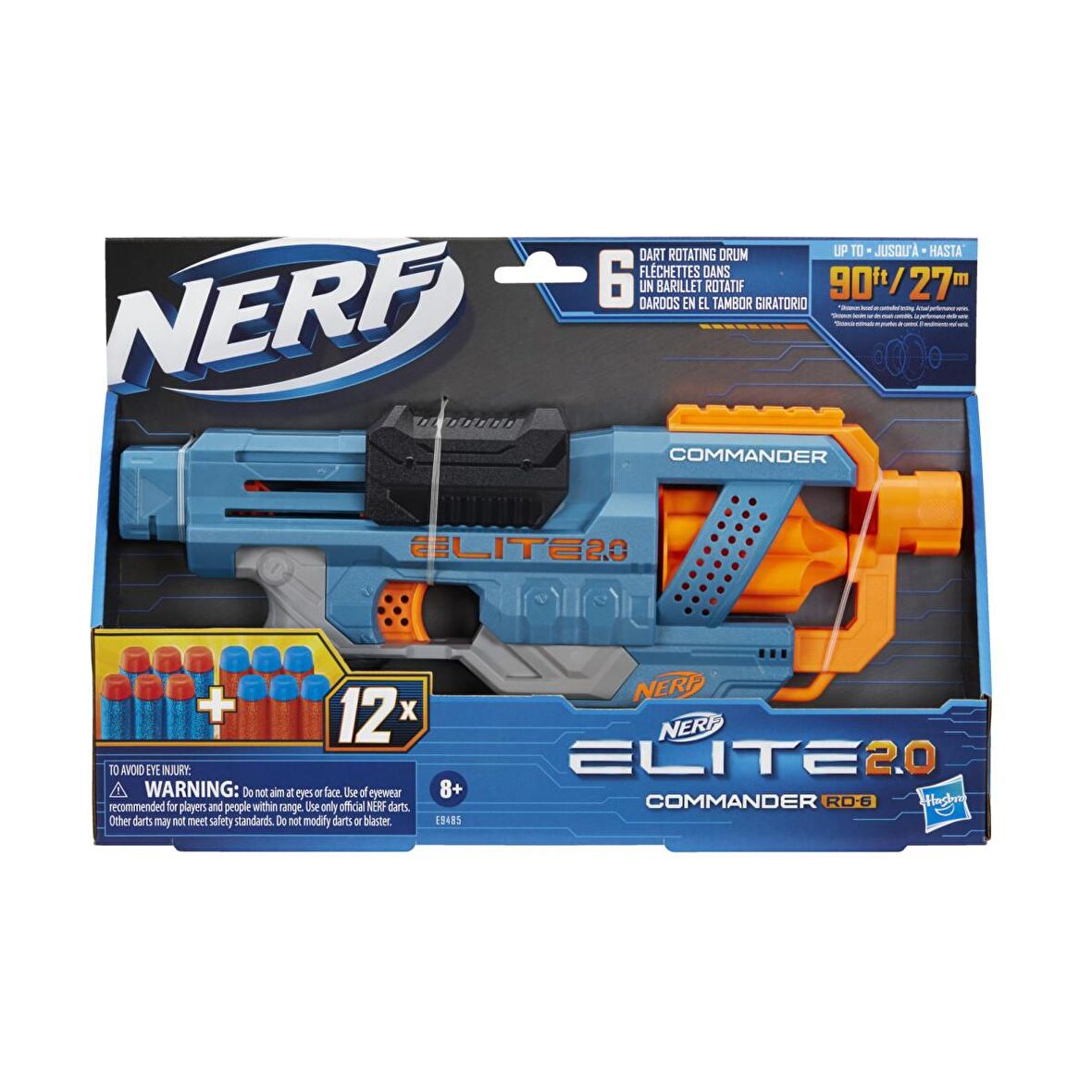 Nerf Elite 2.0 Commander RD-6 Dart Tabancası E9485